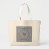 Hakuna matata grote tote bag (Voorkant)