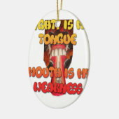 Hakuna Matata HAkuna Matata Big Mouth. Keramisch Ornament (Links)