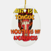 Hakuna Matata HAkuna Matata Big Mouth. Keramisch Ornament (Voorkant)