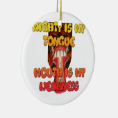 Hakuna Matata HAkuna Matata Big Mouth. Keramisch Ornament (Rechts)