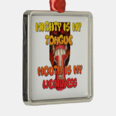 Hakuna Matata HAkuna Matata Big Mouth. Metalen Ornament (Rechts)