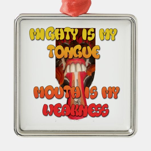 Hakuna Matata HAkuna Matata Big Mouth. Metalen Ornament (Voorkant)