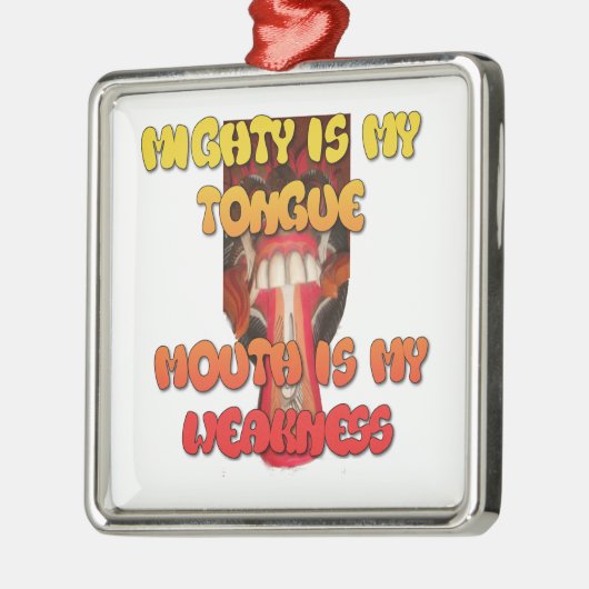 Hakuna Matata HAkuna Matata Big Mouth. Metalen Ornament (Links)