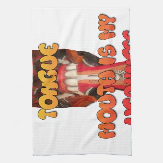 Hakuna Matata HAkuna Matata Big Mouth. Theedoek (Verticaal)