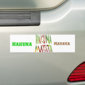 Hakuna Matata Hakuna Matata Bumpersticker (Op auto)