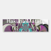 Hakuna Matata Hakuna Matata Gifts Paars Heart Bumpersticker (Voorkant)
