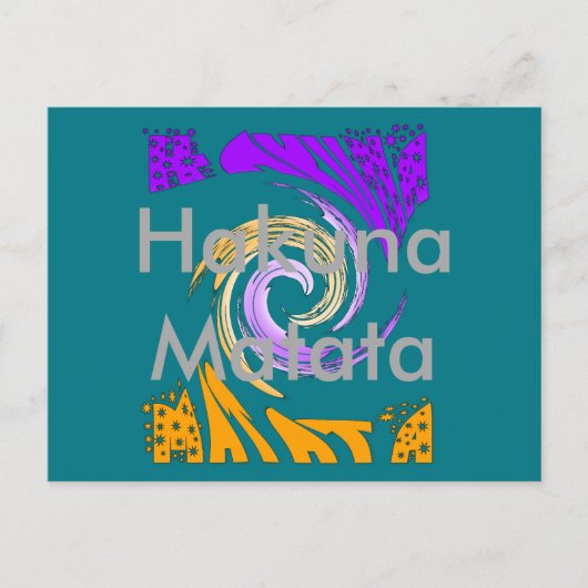Hakuna Matata Hakuna Matata Gifts stercards Briefkaart (Voorkant)