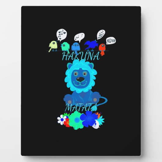 Hakuna Matata Hakunamatata baby leeuw koning.png Fotoplaat (Voorkant)