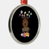 Hakuna Matata Hakunamatata baby lion. Metalen Ornament (Rechts)