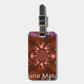 Hakuna Matata Halloween Mask Kaleidoscope Abstract Bagagelabel (Voorkant verticaal)