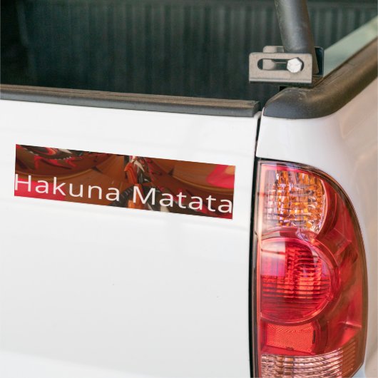 Hakuna Matata Halloween Mask Kaleidoscope Abstract Bumpersticker (Op Truck)