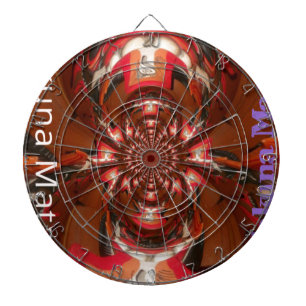 Hakuna Matata Halloween Mask Kaleidoscope Abstract Dartbord