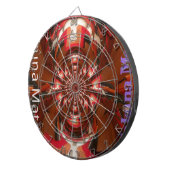 Hakuna Matata Halloween Mask Kaleidoscope Abstract Dartbord (Voorkant Rechts)