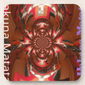 Hakuna Matata Halloween Mask Kaleidoscope Abstract Drankjes Onderzetter (Voorkant)