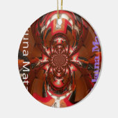 Hakuna Matata Halloween Mask Kaleidoscope Abstract Keramisch Ornament (Links)