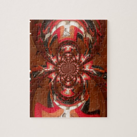 Hakuna Matata Halloween Mask Kaleidoscope Abstract Legpuzzel (Verticaal)