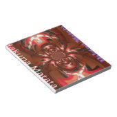 Hakuna Matata Halloween Mask Kaleidoscope Abstract Notitieblok (Schuin)
