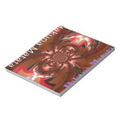 Hakuna Matata Halloween Mask Kaleidoscope Abstract Notitieblok (Linkerzijde)