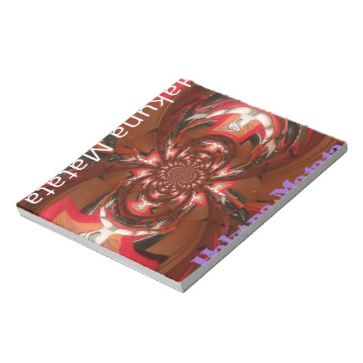 Hakuna Matata Halloween Mask Kaleidoscope Abstract Notitieblok (Linkerzijde)