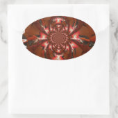 Hakuna Matata Halloween Mask Kaleidoscope Abstract Ovale Sticker (Tas)