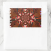 Hakuna Matata Halloween Mask Kaleidoscope Abstract Rechthoekige Sticker (Tas)