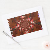 Hakuna Matata Halloween Mask Kaleidoscope Abstract Rechthoekige Sticker (Envelop)