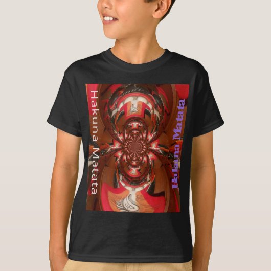 Hakuna Matata Halloween Mask Kaleidoscope Abstract T-shirt