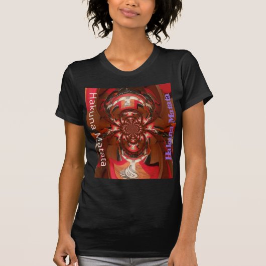 Hakuna Matata Halloween Mask Kaleidoscope Abstract T-shirt (Voorkant)