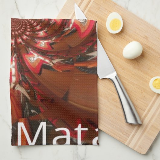 Hakuna Matata Halloween Mask Kaleidoscope Abstract Theedoek (Quarter Fold)