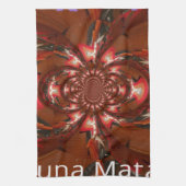Hakuna Matata Halloween Mask Kaleidoscope Abstract Theedoek (Verticaal)