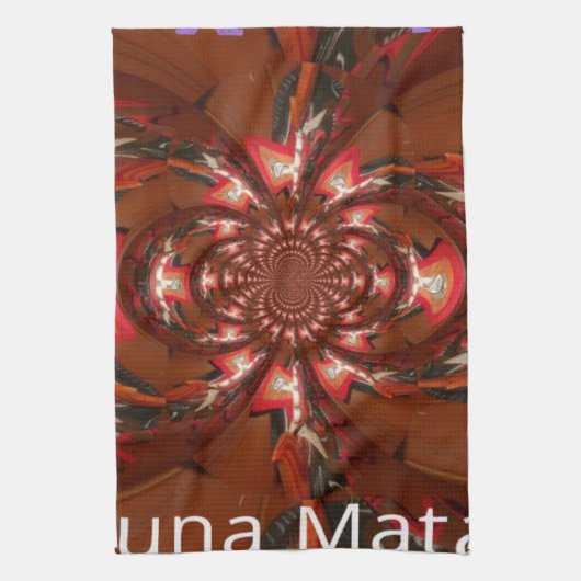 Hakuna Matata Halloween Mask Kaleidoscope Abstract Theedoek (Verticaal)