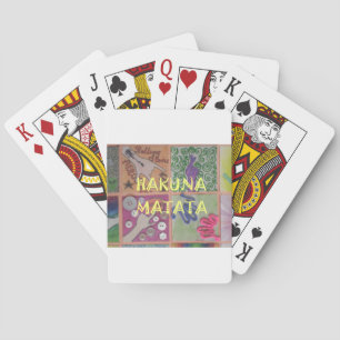 Hakuna Matata Hand Gebaar Kunstprint Speelkaarten
