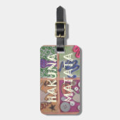 Hakuna Matata Handteken Art Print Bagagelabel (Voorkant verticaal)