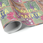 Hakuna Matata Handteken Art Print Cadeaupapier (Rol Hoek)