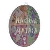 Hakuna Matata Handteken Art Print Dartbord (Voorkant Links)