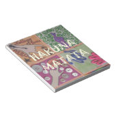 Hakuna Matata Handteken Art Print Notitieblok (Schuin)