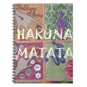 Hakuna Matata Handteken Art Print Notitieboek