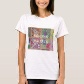 Hakuna Matata Handteken Art Print T-shirt (Voorkant)