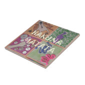 Hakuna Matata Handteken Art Print Tegeltje (Zijkant)