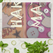 Hakuna Matata Handteken Art Print Theedoek (Gevouwen)