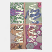 Hakuna Matata Handteken Art Print Theedoek (Verticaal)