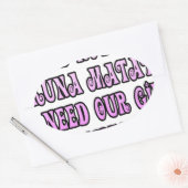 Hakuna Matata hebben onze Girls Pronto nodig Ovale Sticker (Envelop)