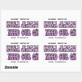 Hakuna Matata hebben onze Girls Pronto nodig Rechthoekige Sticker (Vel)