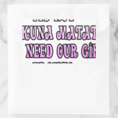 Hakuna Matata hebben onze Girls Pronto nodig Rechthoekige Sticker (Tas)