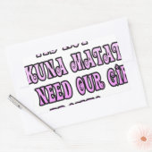 Hakuna Matata hebben onze Girls Pronto nodig Rechthoekige Sticker (Envelop)