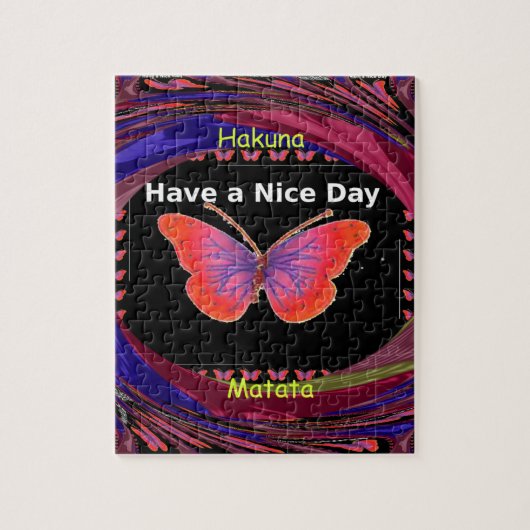 Hakuna Matata heeft een fijne dag oneindigheid vli Legpuzzel (Verticaal)