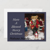 Hakuna Matata heeft een Heilige Vrolijke Feestdagenkaart (Voorkant / Achterkant)