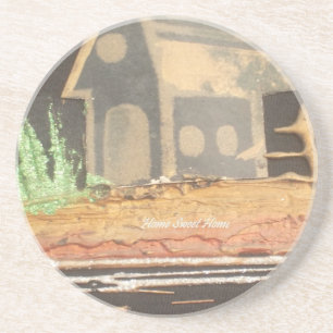 Hakuna Matata Home Sweet Home inspiration quote.jp Zandsteen Onderzetter