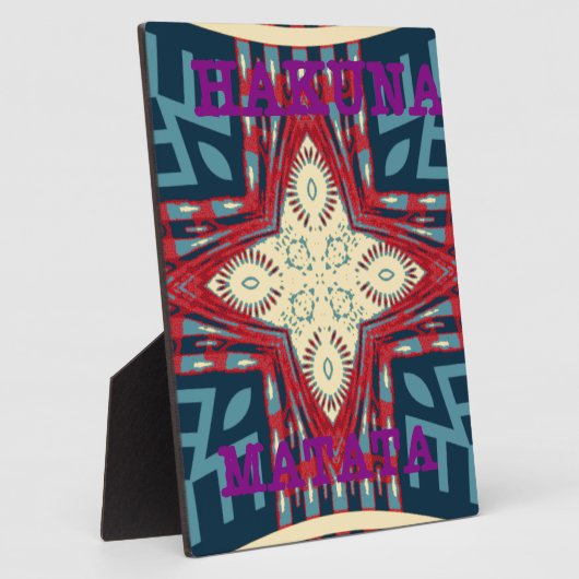 Hakuna Matata Hoop ontwerp Fotoplaat (Zijkant)