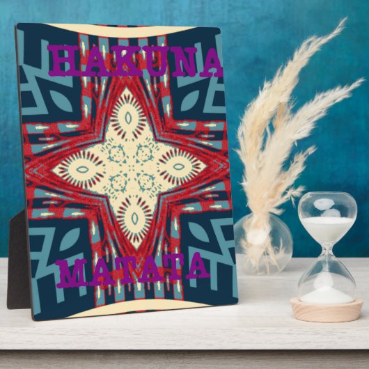 Hakuna Matata Hoop ontwerp Fotoplaat (Zijkant)